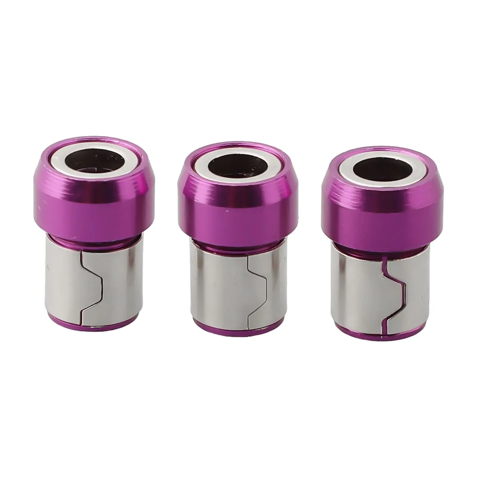 Purple Magnetic Screwdriver Bits Heads Magnetizer Magnetic Ring Alloy Magnetic Ring For 6.35mm flat head hexagon screwdriver