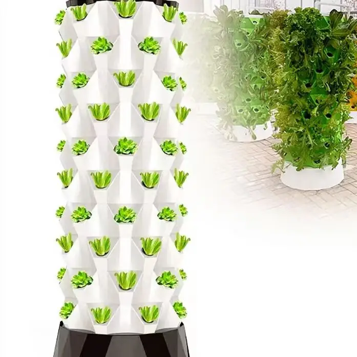 Farm Auto Irrigation Drip Kit Systems Hydroponic Tower System Pineapple Growing Tower With Light
