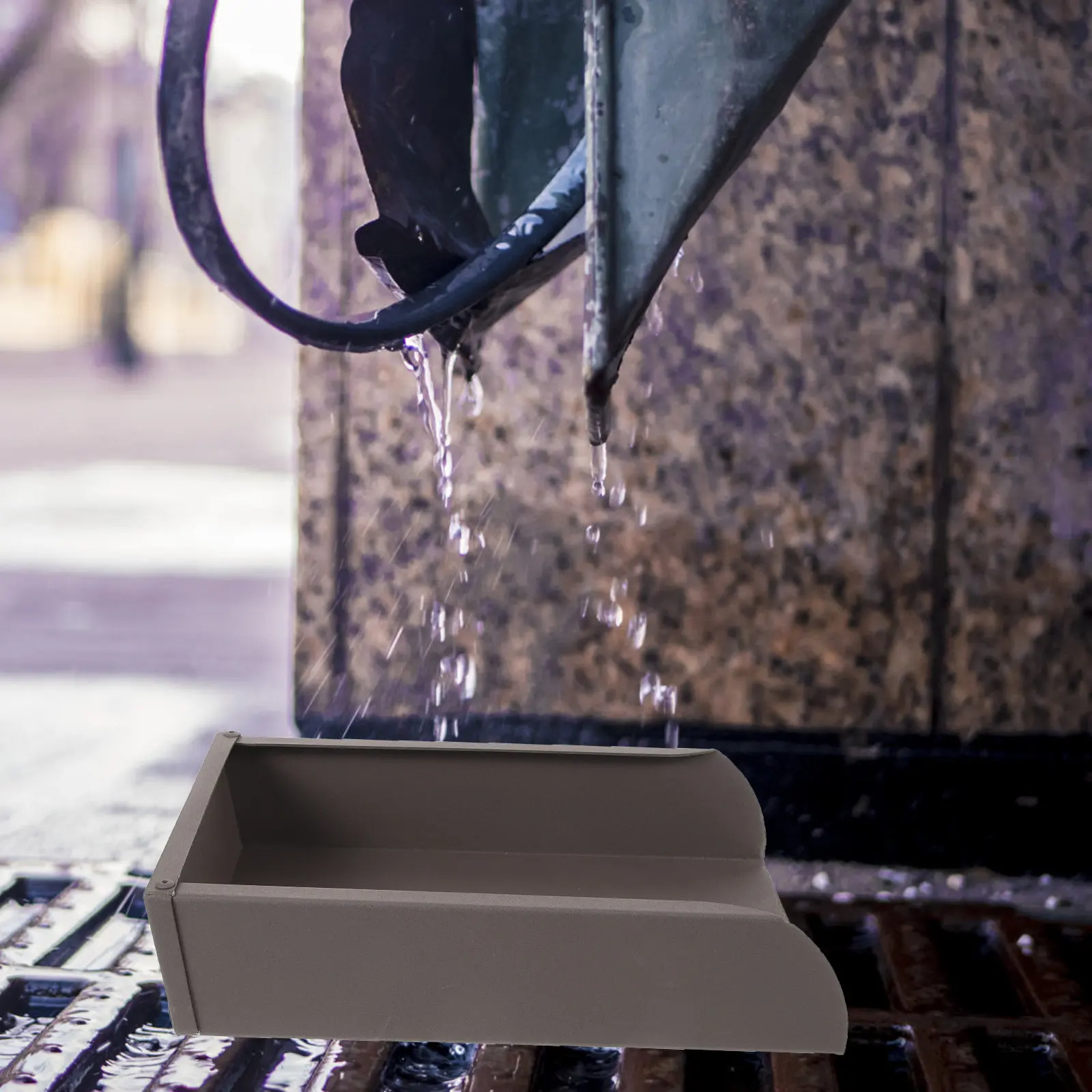 Aluminum Alloy Downspout Splash Block for Rain Gutter Drainage Heavy Duty Anti Slip Wear Resistant Foundation Protection Splash