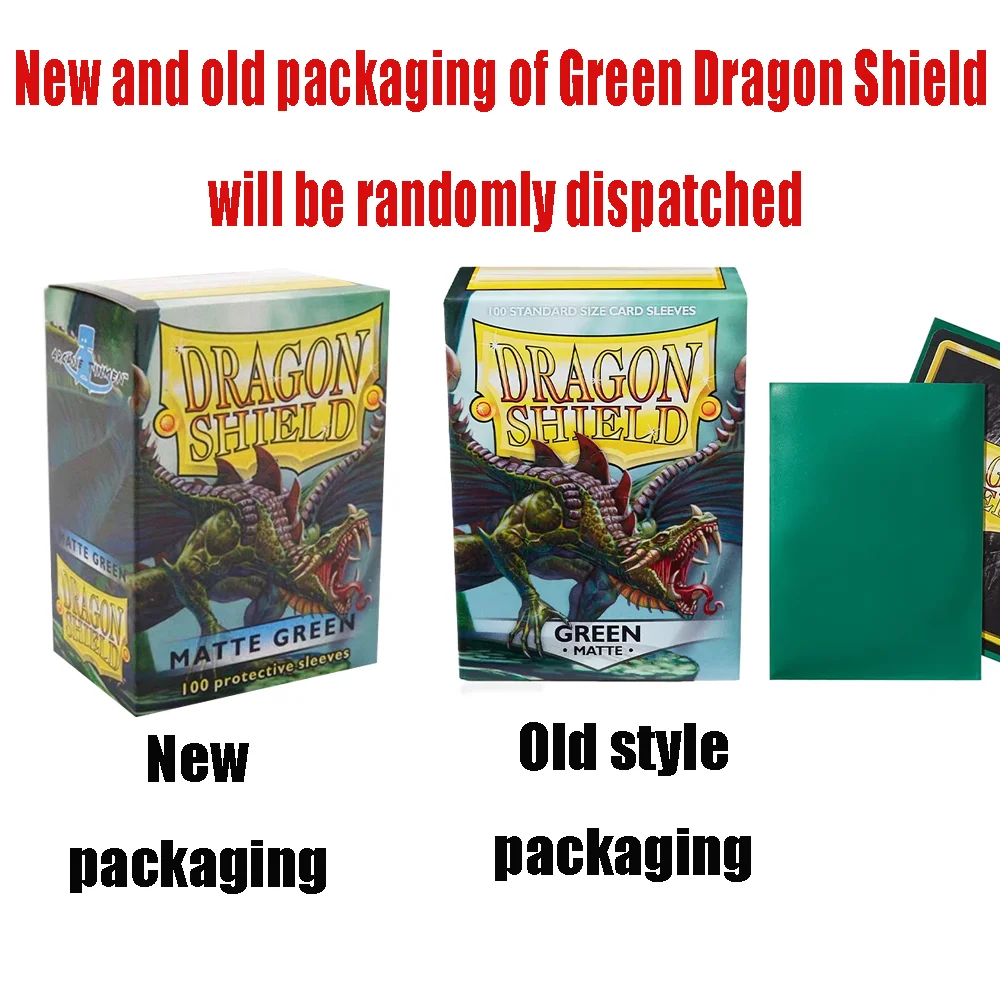 100 개/상자 여러 가지 빛깔의 드래곤 쉴드 카드 슬리브 커버 매트 카드 슬리브 보호대 ... - 5