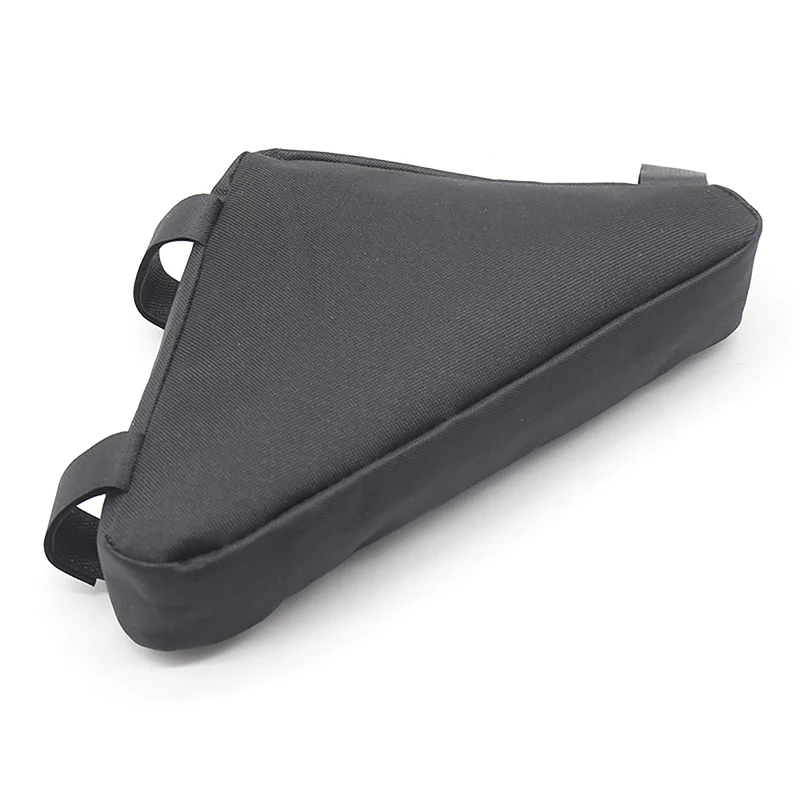 Bolsa triangular grande para bicicleta, bolsa de tubo frontal, resistente al agua, accesorios para herramientas de ciclismo