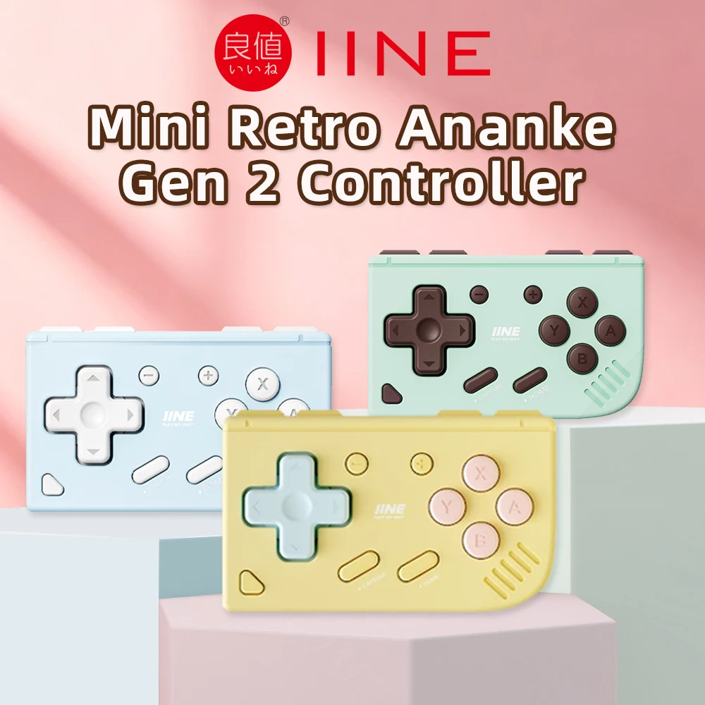 IINE レトロミニゲームパッド（Nintendo Switch 2/1、Android、iOS、Windows対応）。Ananke Gen 2ブラウザ、短い動画の視聴、電子書籍の閲覧に最適。