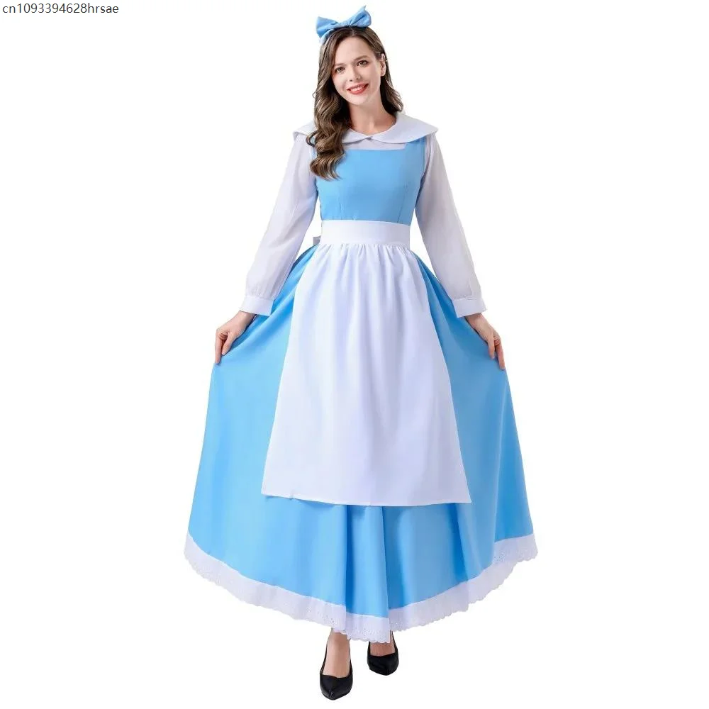 Disfraz de sirvienta Alice Manor, disfraz de Halloween de Anime, cuentos de Cenicienta, vestido de princesa, cuento de hadas, puesta en escena, vestidos de Cosplay