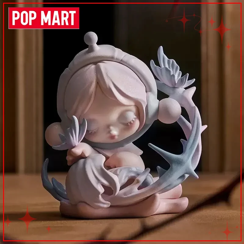 Authentic POPMART Skullpanda Door of Advance and Retreat Series Handmade Figurine Blind Box  Air Freshener Car Decoration Gift