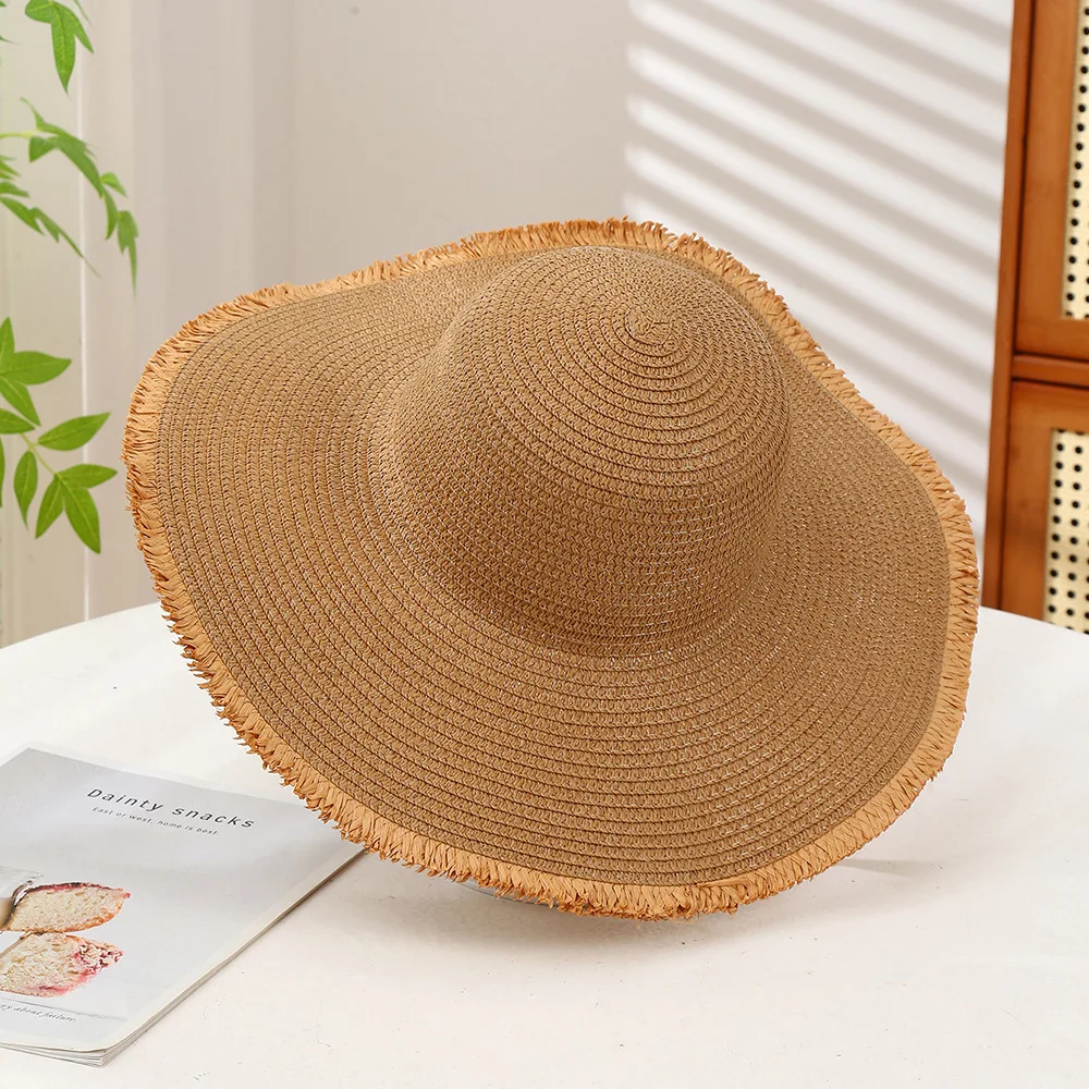 

Ladies Summer Personalised Sun Hat Outdoor Beach Sun Shading Straw Hat Retro Sun Hat Holiday Excursion Leisure Cap