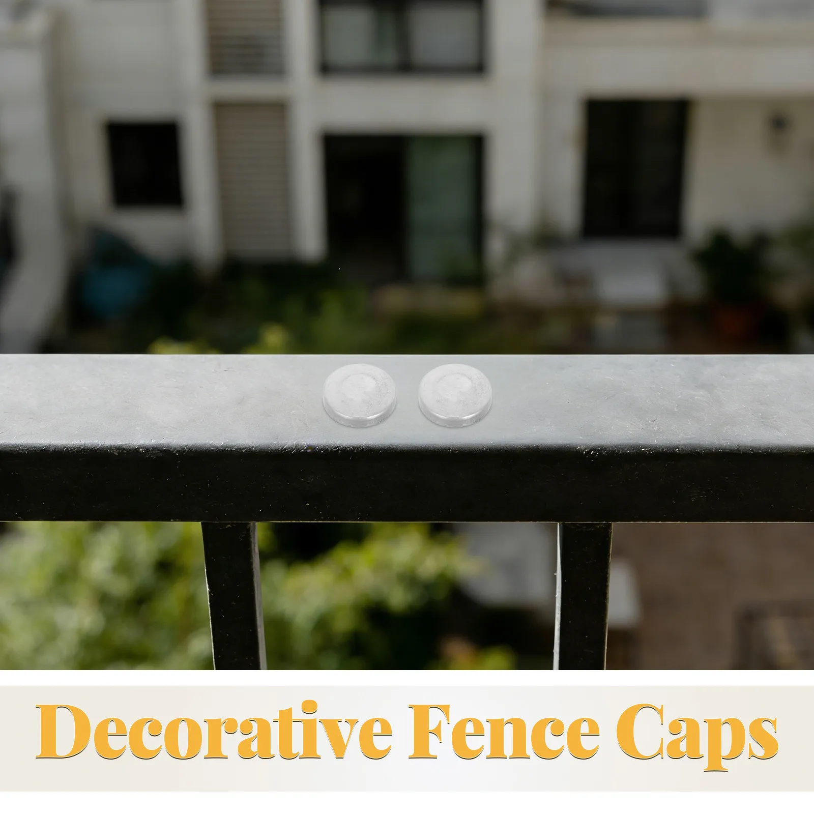 10Pcs Round Tubing End Protector 32Mm Weatherproof Decorative Post Topper Metal Handrail End Cap for Garden Fence Deck Balcony - view 2