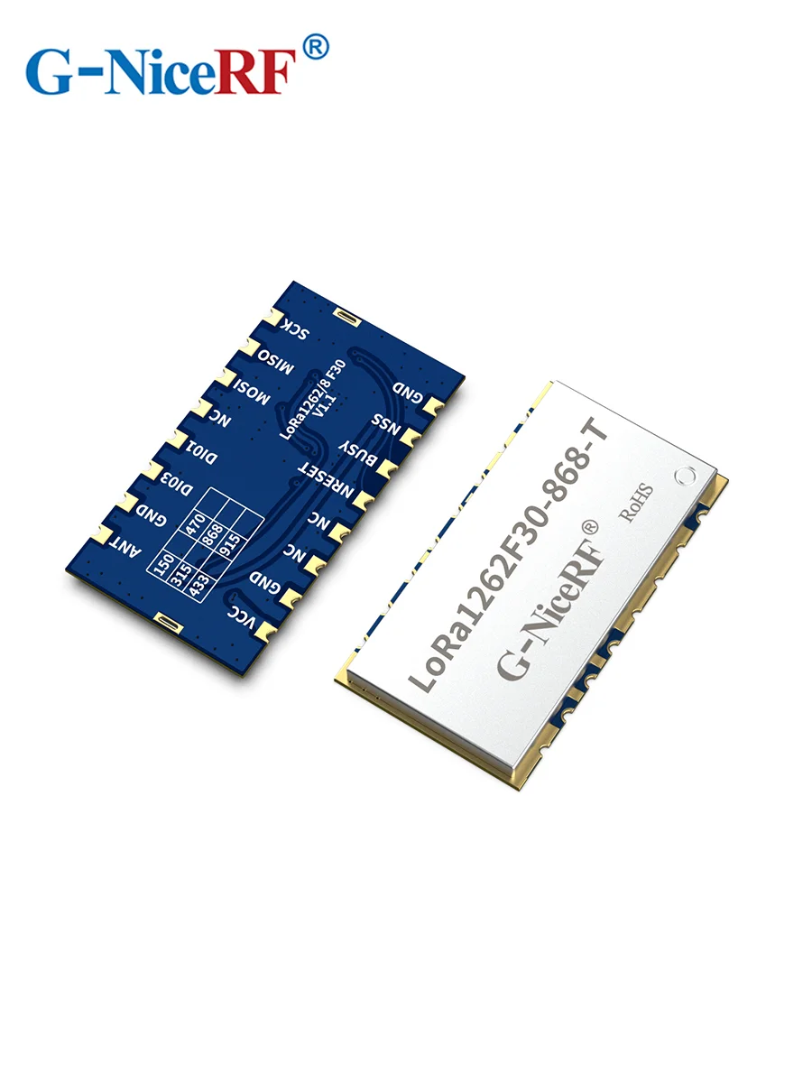 G-NiceRF |   2 SZT. LORA1262F30-T Konfigurowalny Moduł LoRa 150-960 MHz SX1262 33 dBm -148 dBm TCXO Wysoka Czułość Niski Pobór Prądu — zdjęcie produktu 5