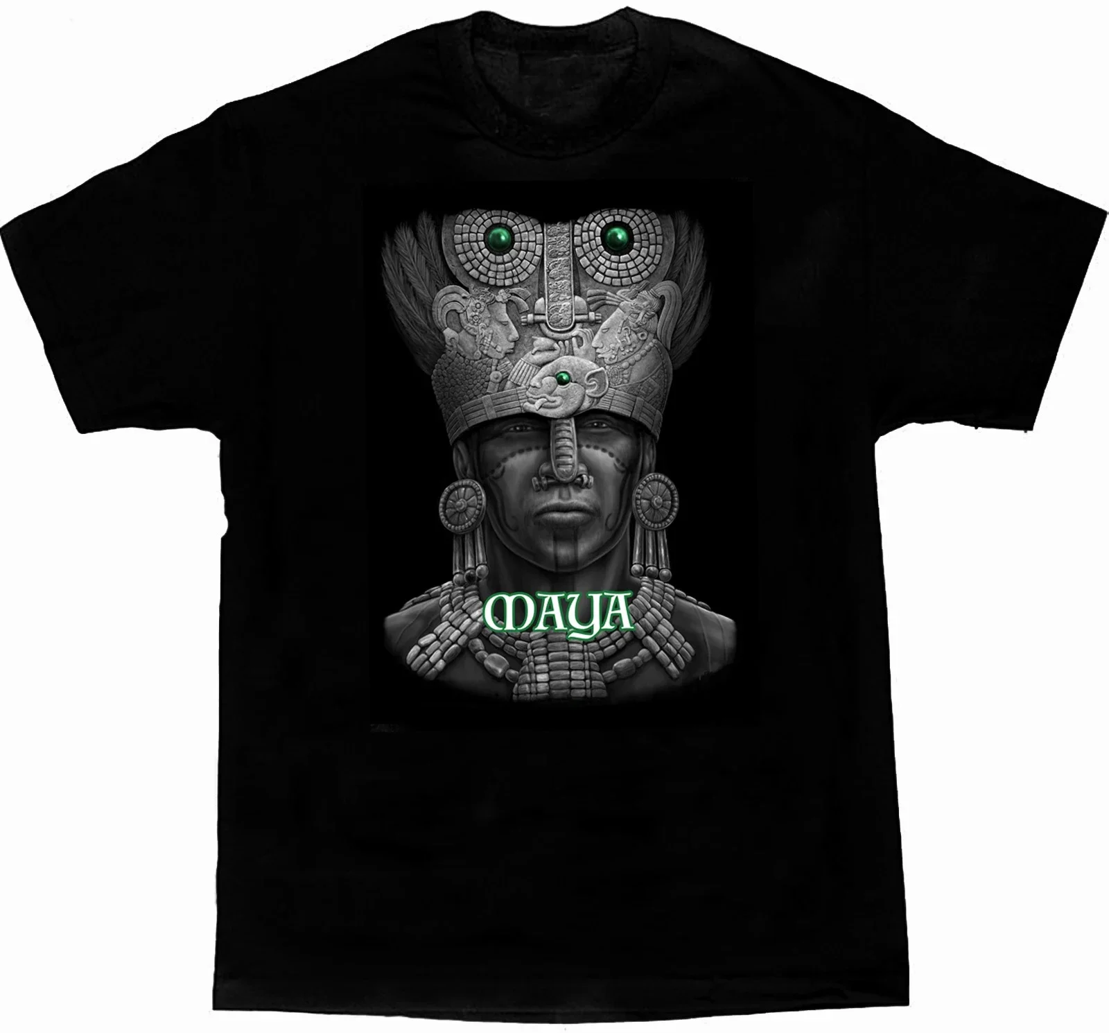 Maya Mexico Mayan Aztec Calendar T Shirt. Short Sleeve 100% Cotton Casual T-shirts Loose Top Size S-3XL