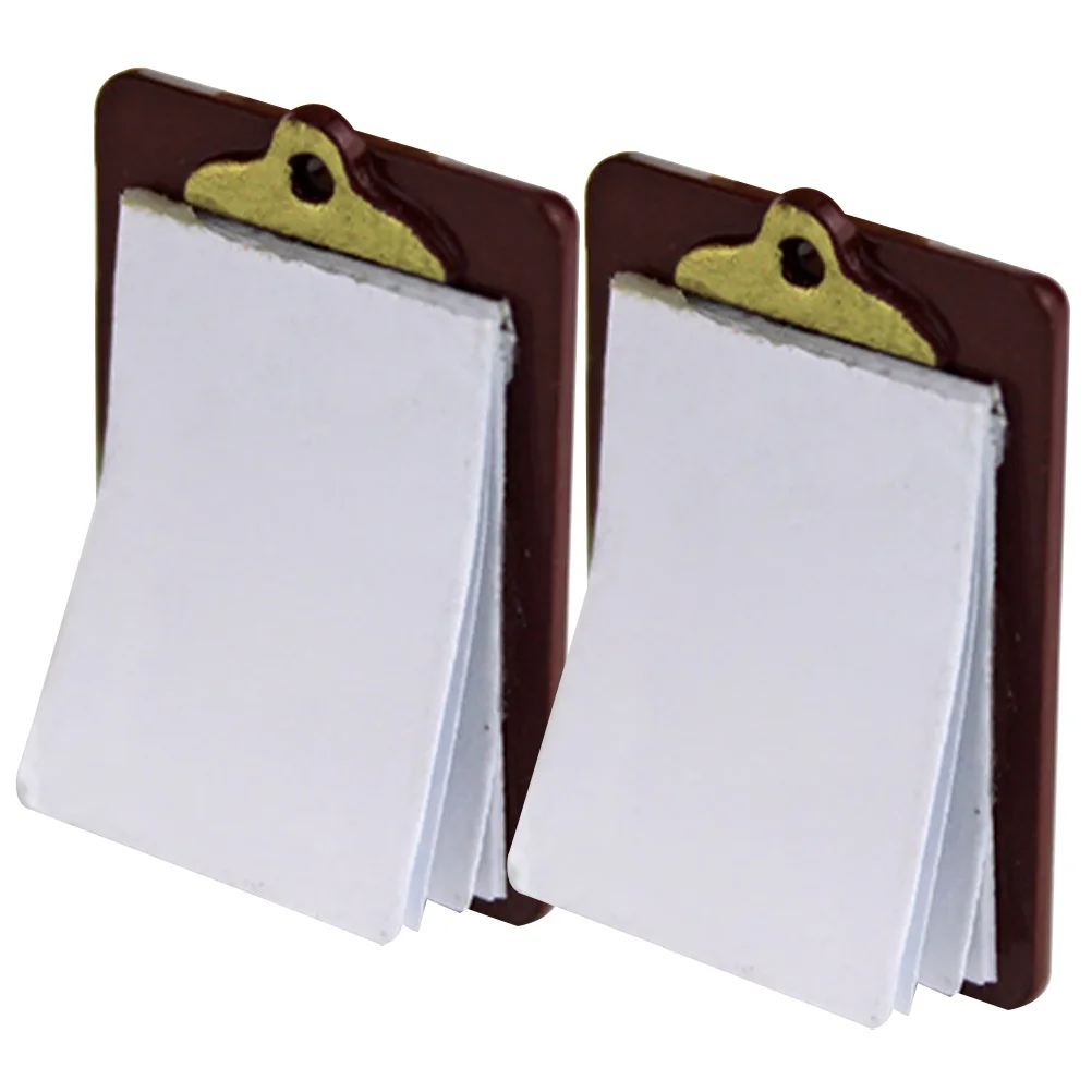 2 pçs placa de escrita em miniatura para casa adereço decorativo mini casa adorno diy fornecimento acessórios
