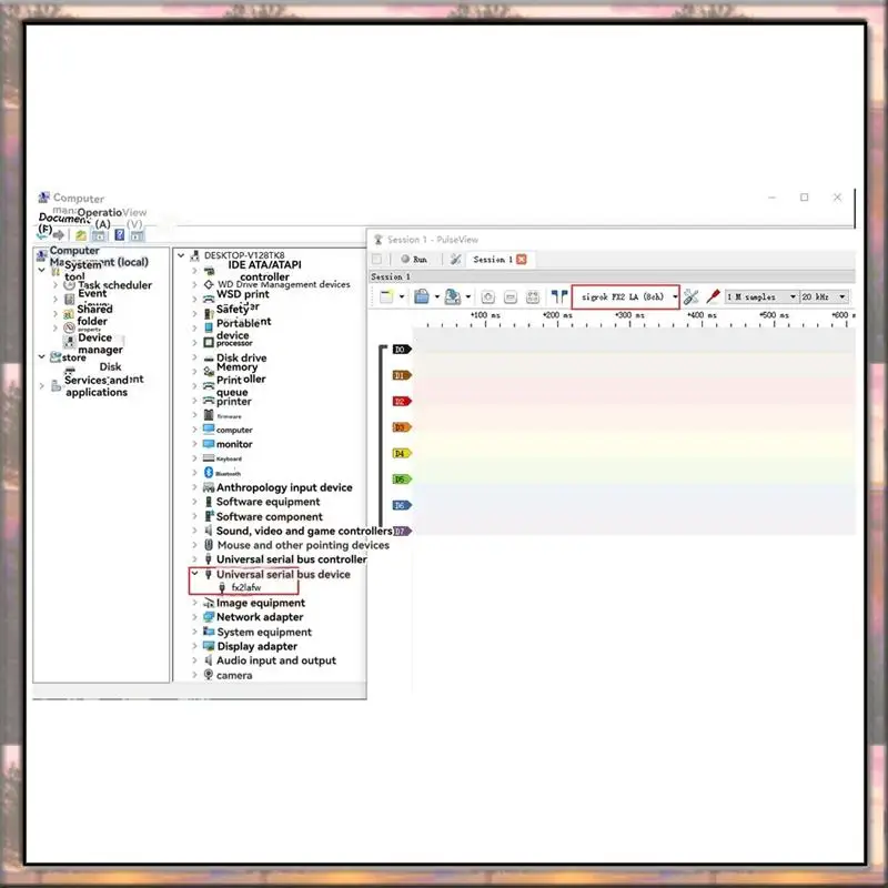 Nanodla Logic Analyzer Kit TYPE-C SCM ARM FPGA Debugging Protocol Analyzer 24Mhz Samplerate 8CH Open Source