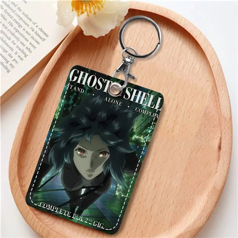 أنيمي G-Ghost In The S-Shell حامل بطاقة سلسلة المفاتيح المستطيلة، شارة حامل بطاقة الائتمان، حامل بطاقة هوية الطالب، غطاء بطاقات الحافلة #5