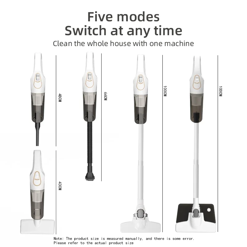 Brushless Cordless Vacuum Cleaner 2 in 1 Handheld Stick Vacuum for Pet Hair Hard Floor Carpet Home Care