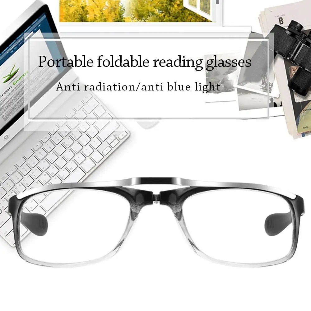 Portable Wrist Watch Glasses Wrist Fashion Foldable Eyewear Anti-blue Light Reading Glasses Magnet Hanging Radiation Protection