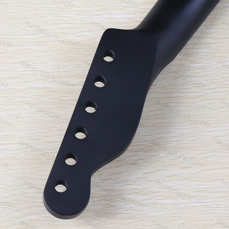 Electric Guitar Neck, Abalone Dot Inlay, Matte Finish TL ST Style Guitar Neck Bone Nut For DIY Replacement