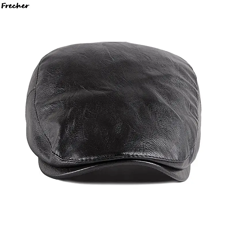 Fashion Women Leather Beret Hats British Style Cowboy Cap Fashion Party Painter Hat Ladies Newsboy Caps Spring Berets Gorras