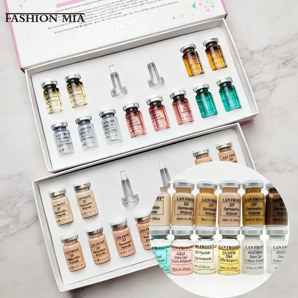 Kit de Inicio de 12 Ampollas de Crema BB Coreana, Base Facial, Protector Solar Blanqueador, Aclarante, Cuidado de la Piel