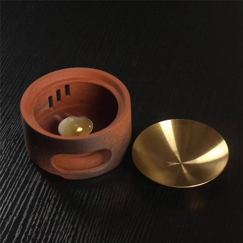 FYBL-Candle Base Heater Aromatherapy Lamp Heating Essential Oil Incense Burner Household Club Coffee Powder Sandalwood Incense