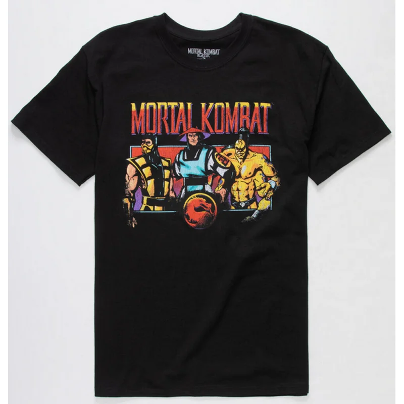 

Vintage 90's Mortal Kombat 3 Character Gift tee for gamer 100% cotton printed Men's Short Sleeve Graphic T-Shirt All size tops