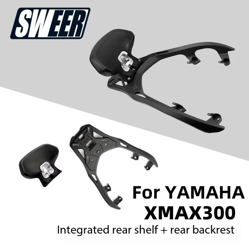 

For Yamaha XMAX300 17-23 Motorcycle Rear Luggage Rack Cargo Rack Rear Seat Luggage Rack Support Shelf Modified Accessories