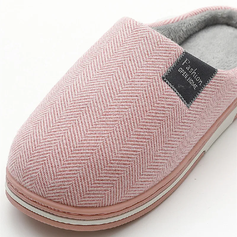 Big Size Vrouwen Winter Thuis Slippers Casual Schoenen Mannen Antislip Soft Warm Flats Huis Slides Indoor Slaapkamer Koppels Vloer slipper