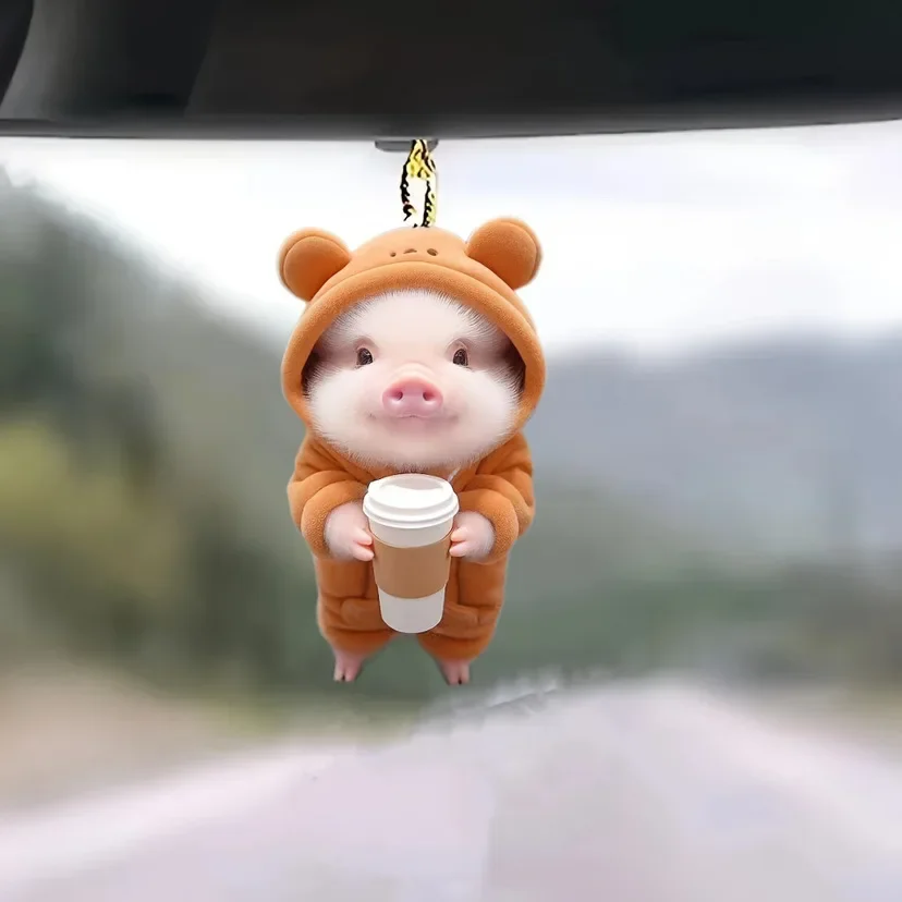 Cute Pig With Glass…