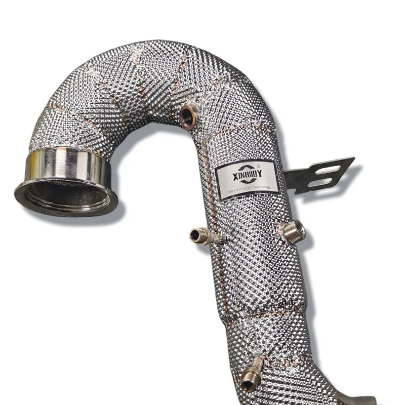 Suitable for Mercedes-Benz AMG GT50 modified exhaust head section supports customized original car Super 100 mesh factory direct