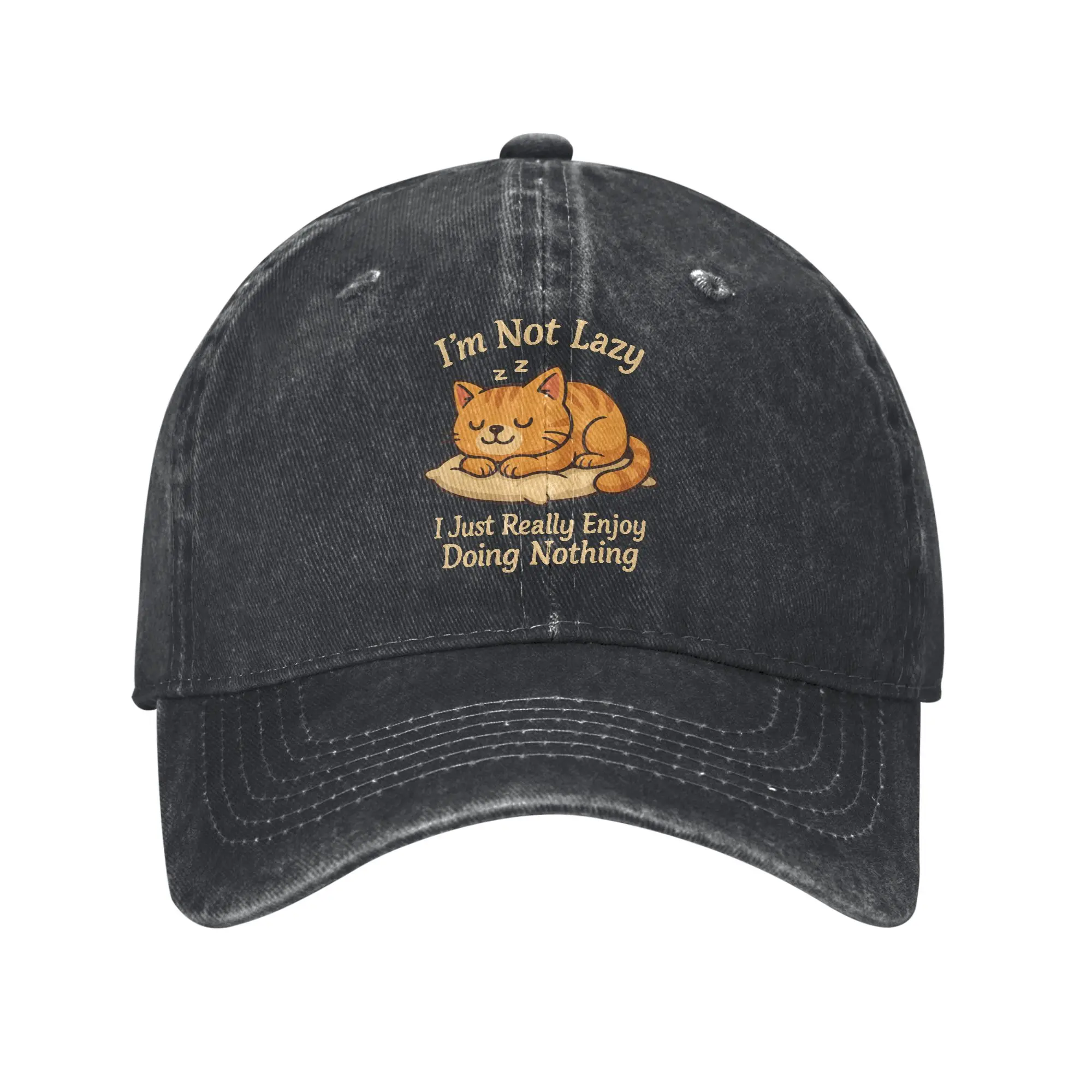 I'm Not Lazy I Just Really Enjoy Doing Nothing Merch Baseball Caps Unisex Casual  Caps Hat Adjustable Casquette Dad Hat