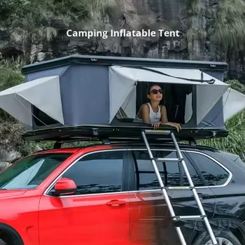 Aluminum Alloy Ultra-Thin Waterproof Four-Season Hard Top Roof Tent With Quick Automatic Opening For Camping Car