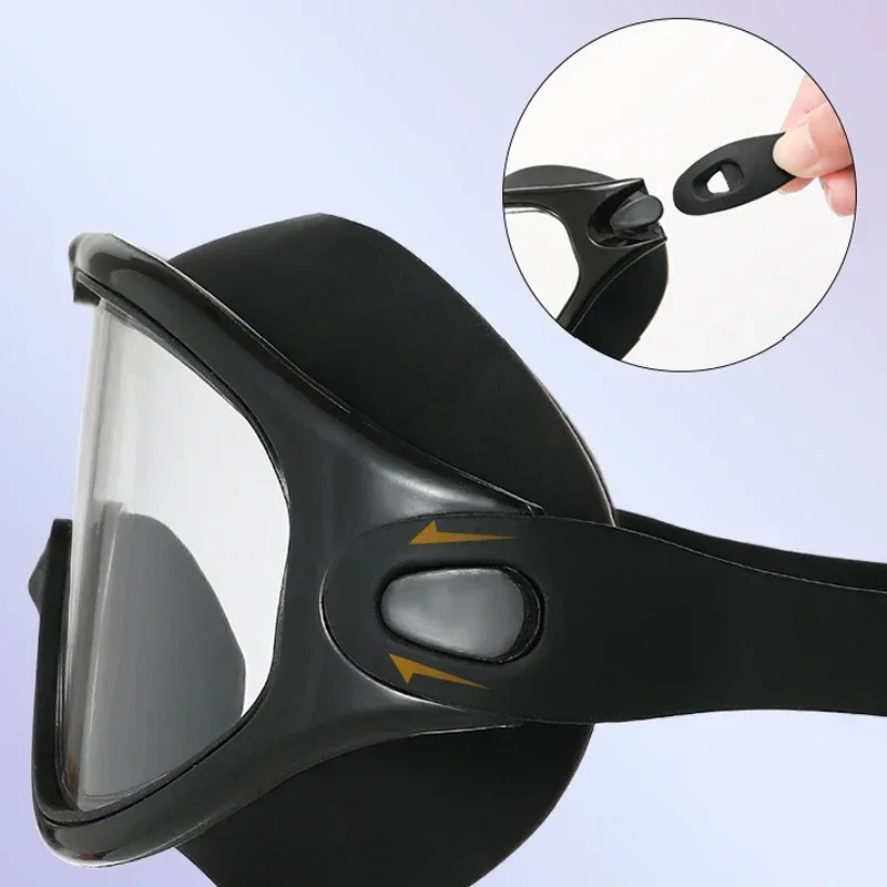 موضة مقاوم للماء المضادة للأشعة فوق البنفسجية رؤية واسعة إطار كبير سيليكون الغوص نظارات السباحة نظارات السباحة نظارات السباحة