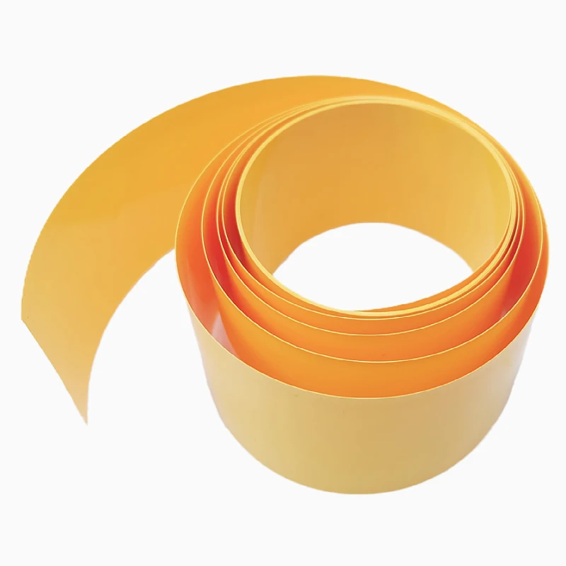 18650 Lipo Battery PVC Heat Shrink Tube Pack 25mm ~ 110mm Insulation Film Wrap Lithium Case Protection Cable Sleeve Yellow