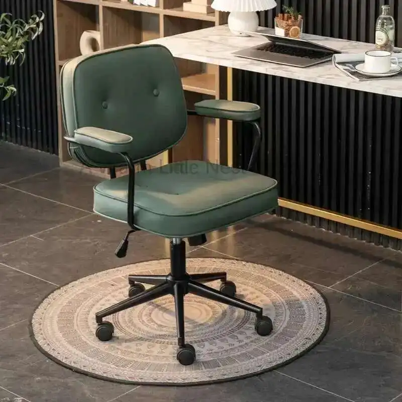 

Office Chairs Lift Swivel Chair Home Computer Gaming Chair Study Simple Backrest Seat Bedroom Dormitory Study Chair Armchair