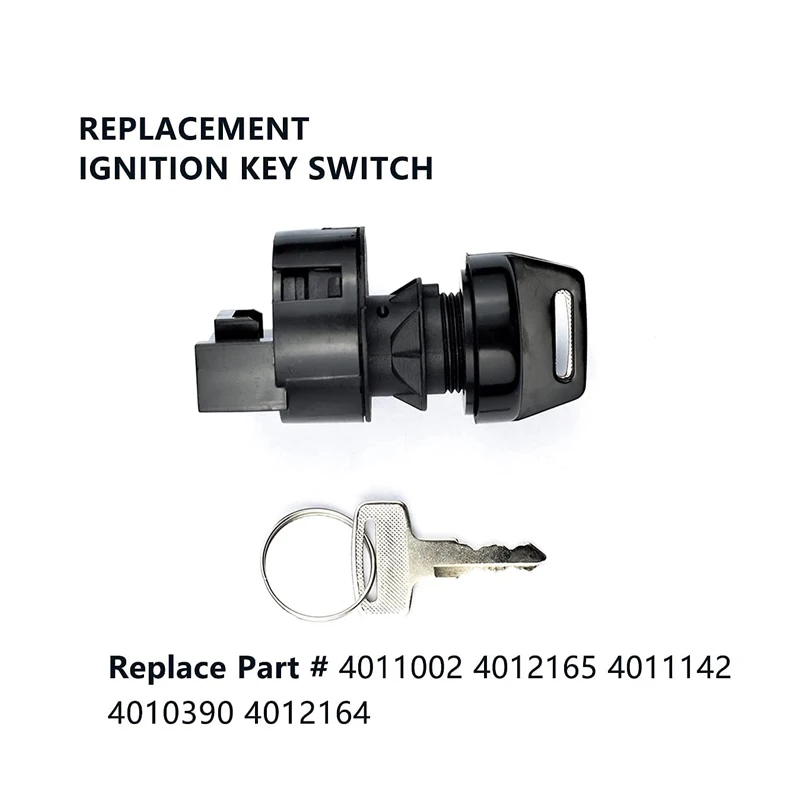 Ignition Key Switch Compatible with Polaris Sportsman 400  800 Ranger 400 425 XP 1000 Replace 4011002 4012165 Off/on/Start