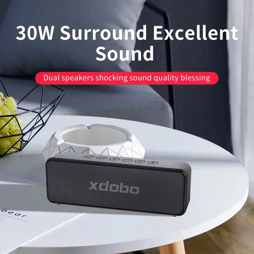 XDOBO X5 Bluetooth Wireless Speaker Outdoor Portable IPX6 Waterproof Subwoofer 360 Surround Sound TWS Interconnected Music Box