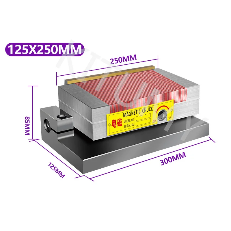 100*175 tavolo magnetico sinusoidale smerigliatrice per superfici in ottone ad alta precisione forte mandrino magnetico smerigliatrice a disco