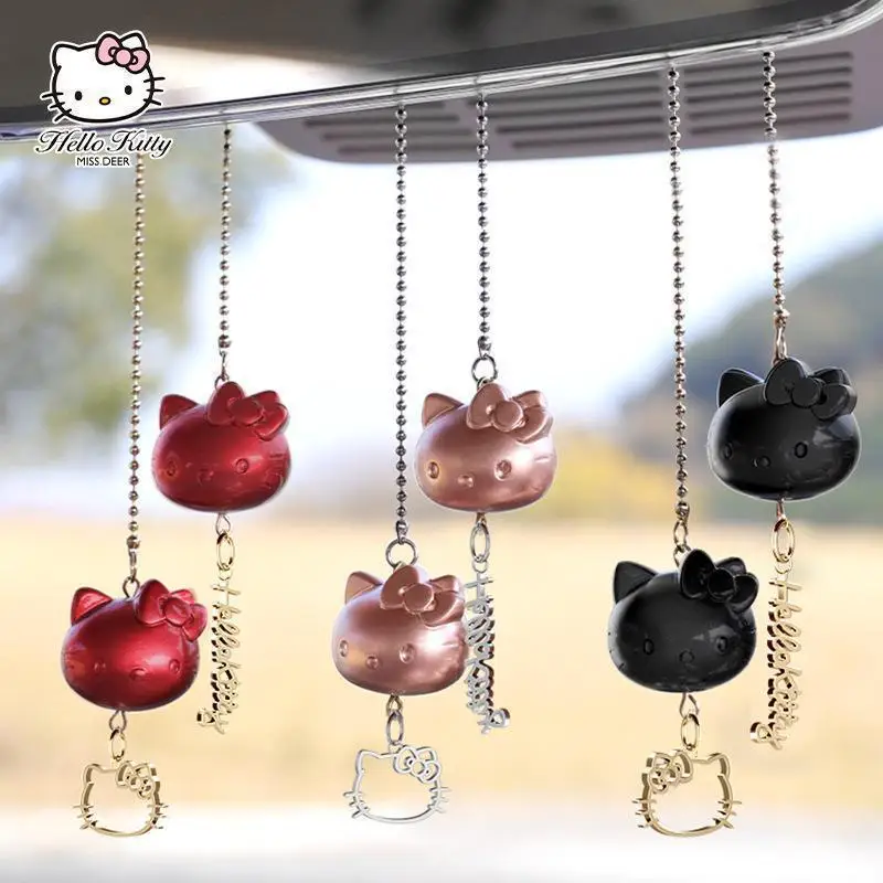 

Sanrio Car Decoration Pendant Hello Kitty's Cartoon Genuine Rearview Mirror Car Decoration Interior Pendant Pendant Jewelry Gift