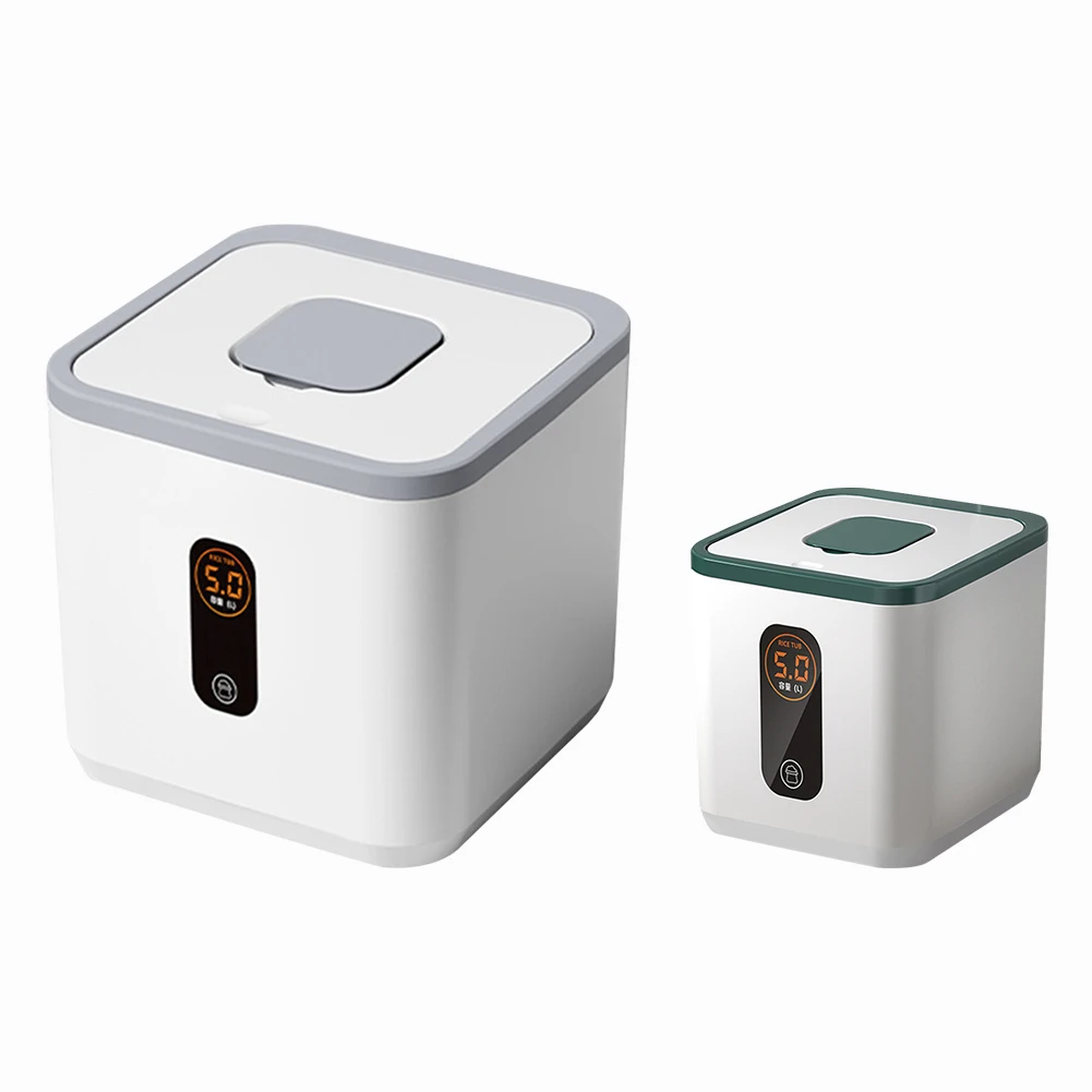 

Диспенсер для риса на 5 кг с мерным стаканом, влагонепроницаемый герметичный контейнер для хранения риса для организации кухни