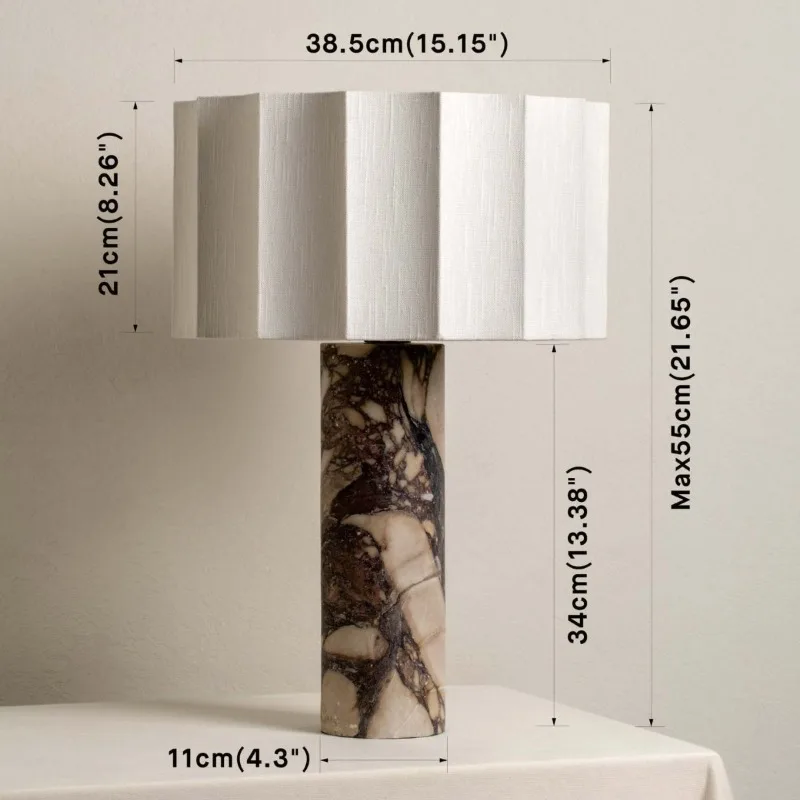Marble table lamp simple designer creative living room bedside bedside ambient light