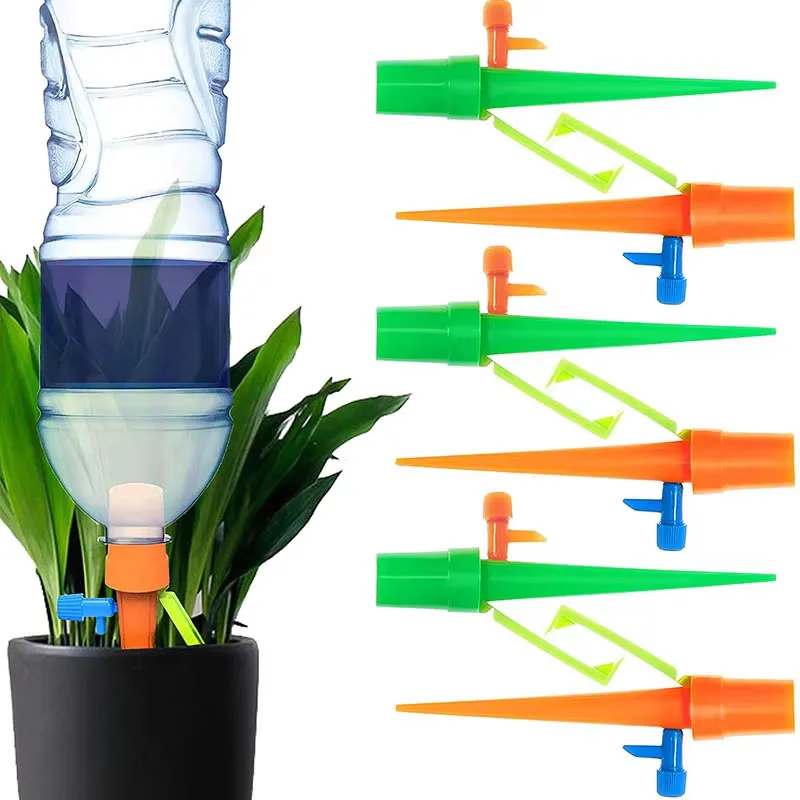 6/12/24Pcs Auto Drip Flower Irrigation Watering System Automatic Watering Spike For Plants Flower Indoor Gardening Tools