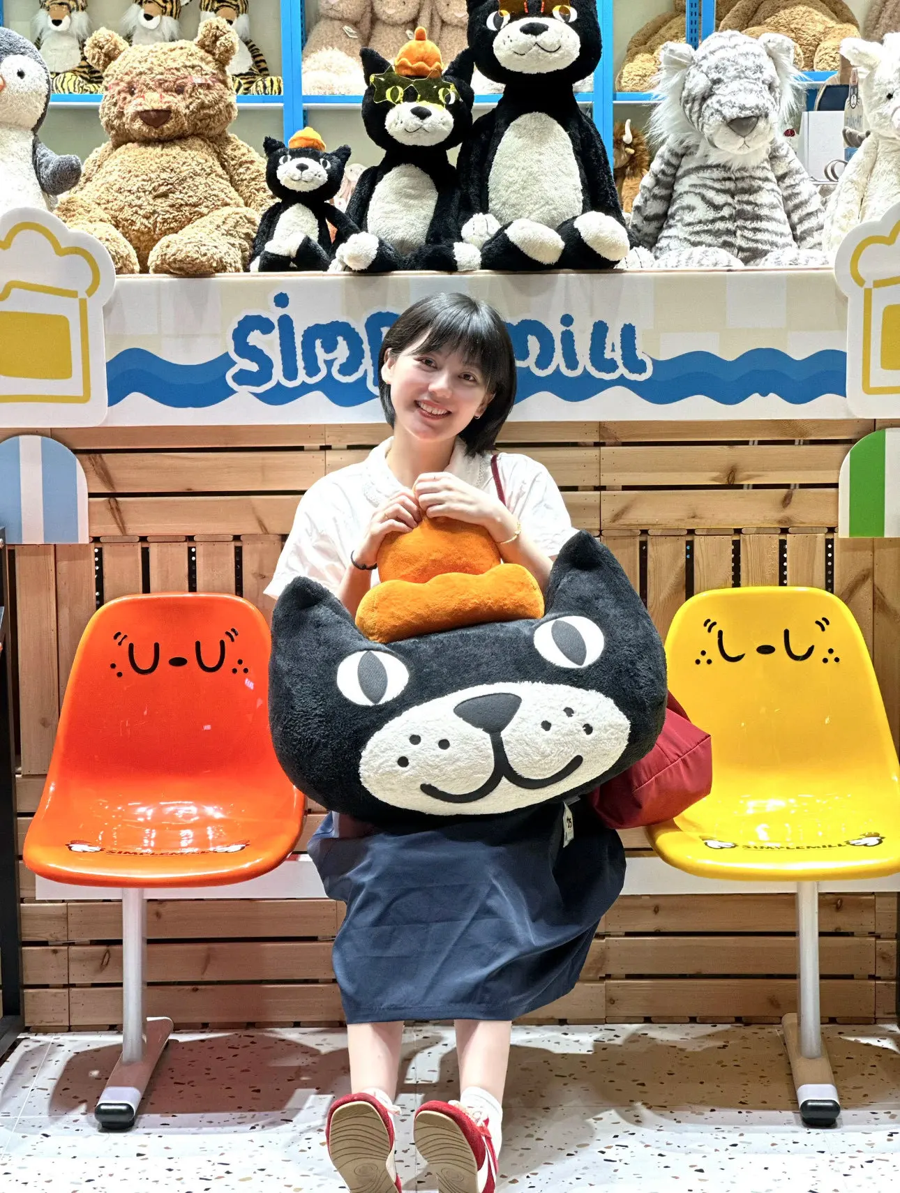 

Jellycat Cute Lucky Cat Stuffed Animal Plush Toy Cartoon Funny Cat Pillow Cushion Sofa Bedroom Ornament Home Decor Kids Gift