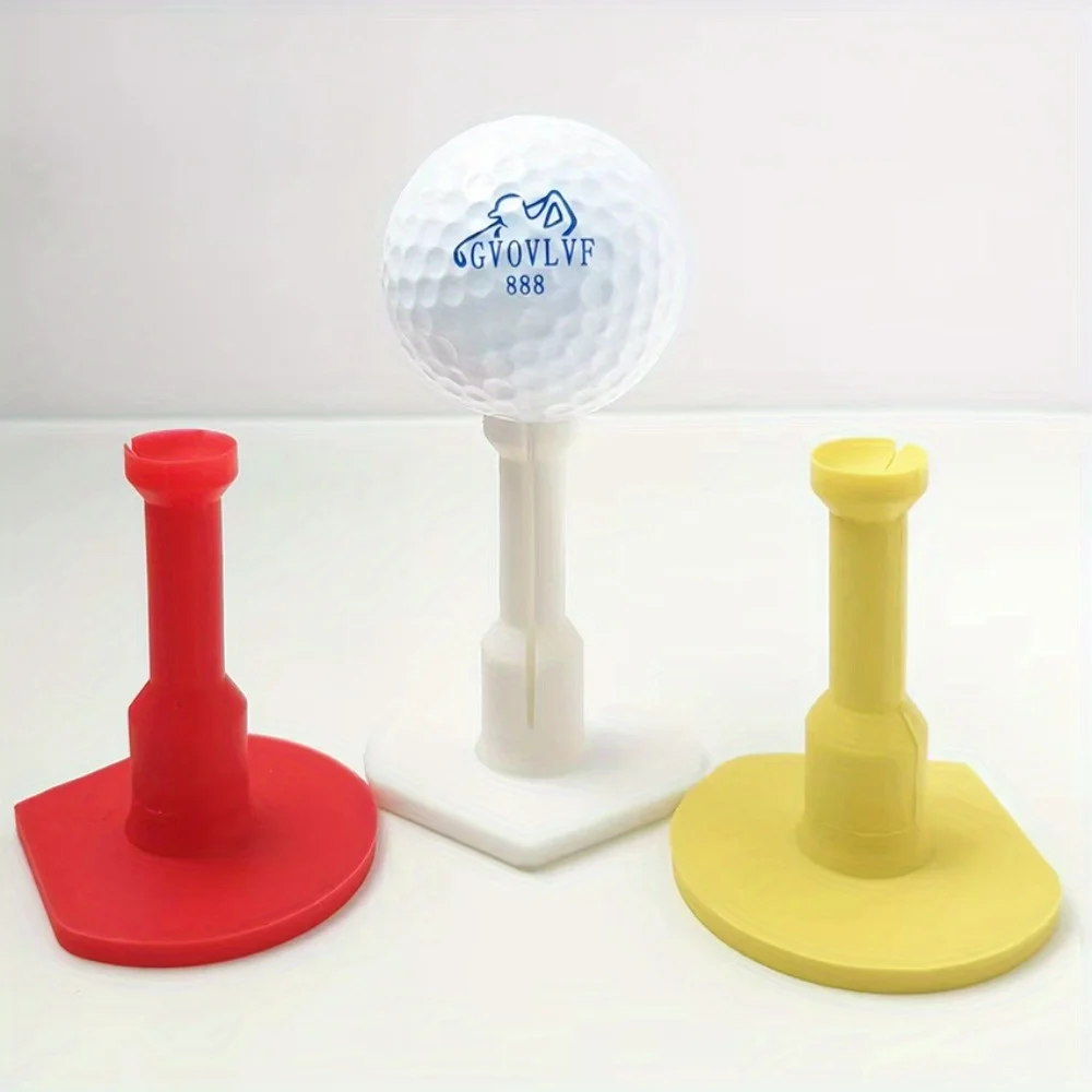 1PC ゴルフ開口形状ゴムティー練習場ゴルフティーホルダー練習場ゴルフ練習マット 3 色