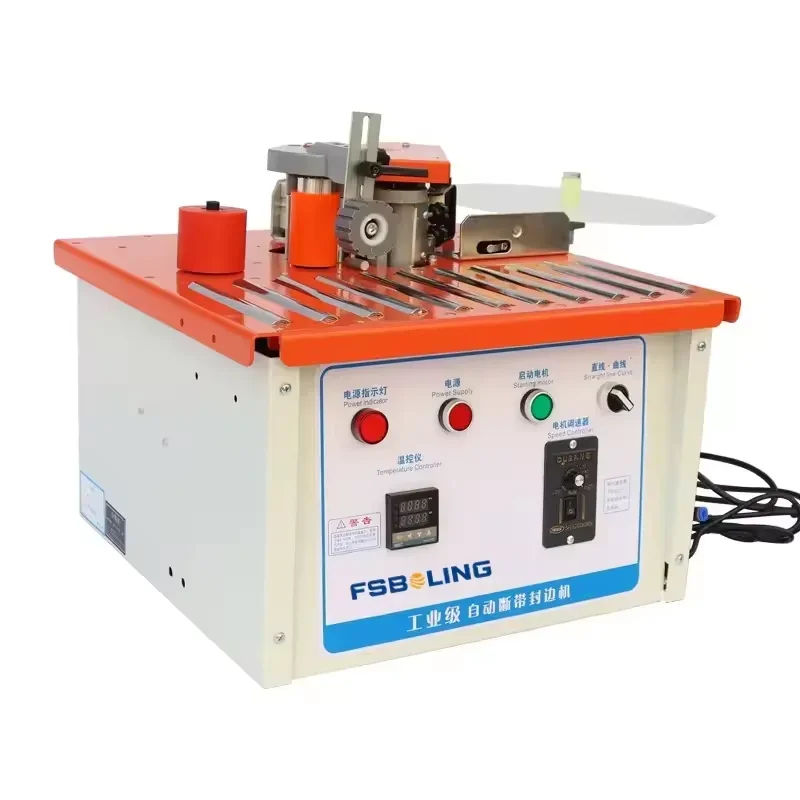 FSBOLING woodworking machinery small home decoration curve portable paintless board edging machine