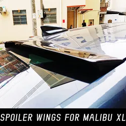 Rear Window Roof Spoiler Wings Bodykit For 2016 17 18 19 20 21 22 Chevrolet Malibu XL Black Carbon Car Tuning Accessories Part