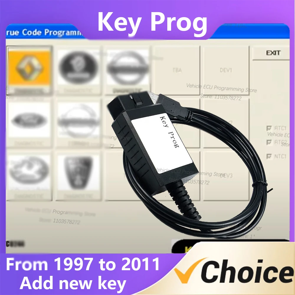 

2024 Key Prog 4 in 1 Key Programmer Diagnostic Tools For Ni-ssan/Fo-rd/Re-nult Cars incode calculato Program 4 blank keys/cards