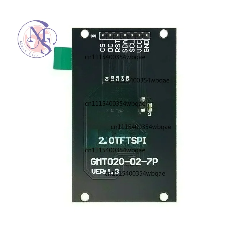 2.0 Inch ST7789V TFT LCD Module 240x320 Serial Display Screen