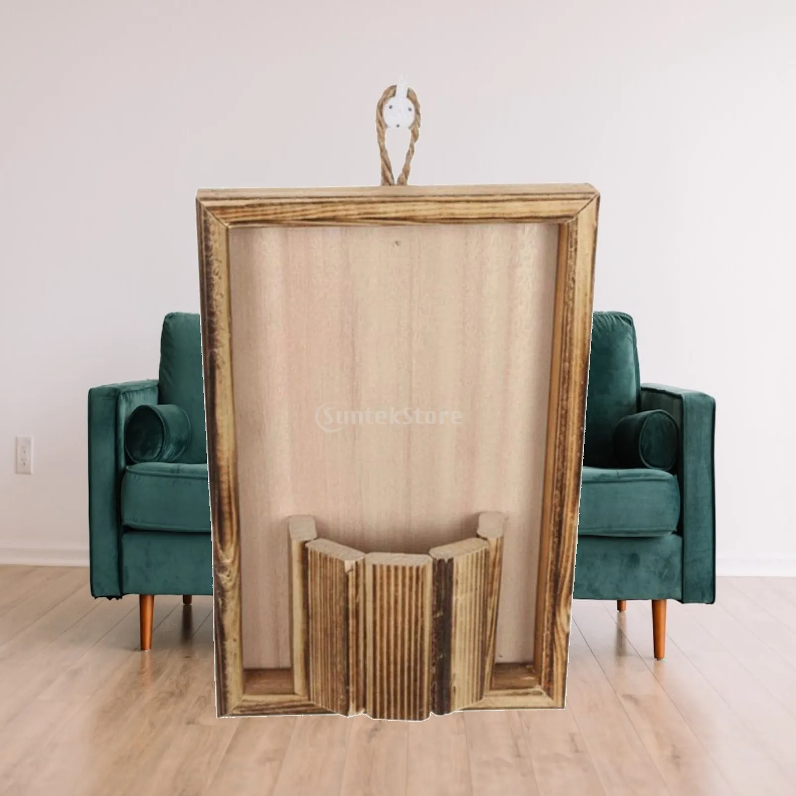 House Shaped Wall Planter Modern Minimalist Wooden Hanging Planter Wooden