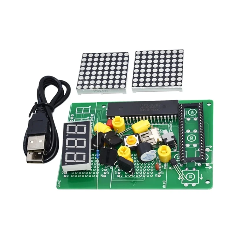 DIY Game Board Kit 51 SCM Chip Retro Electronic Soldering Practice Console Maker Small Production student lab