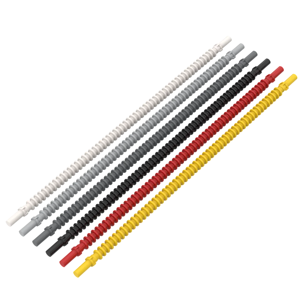 1Pc MOC Parts 57539 Flexible Ribbed Hose 8mm Ends 19L Compatible Bricks DIY Assmble Building Blocks Particle Kid Puzzle Toy