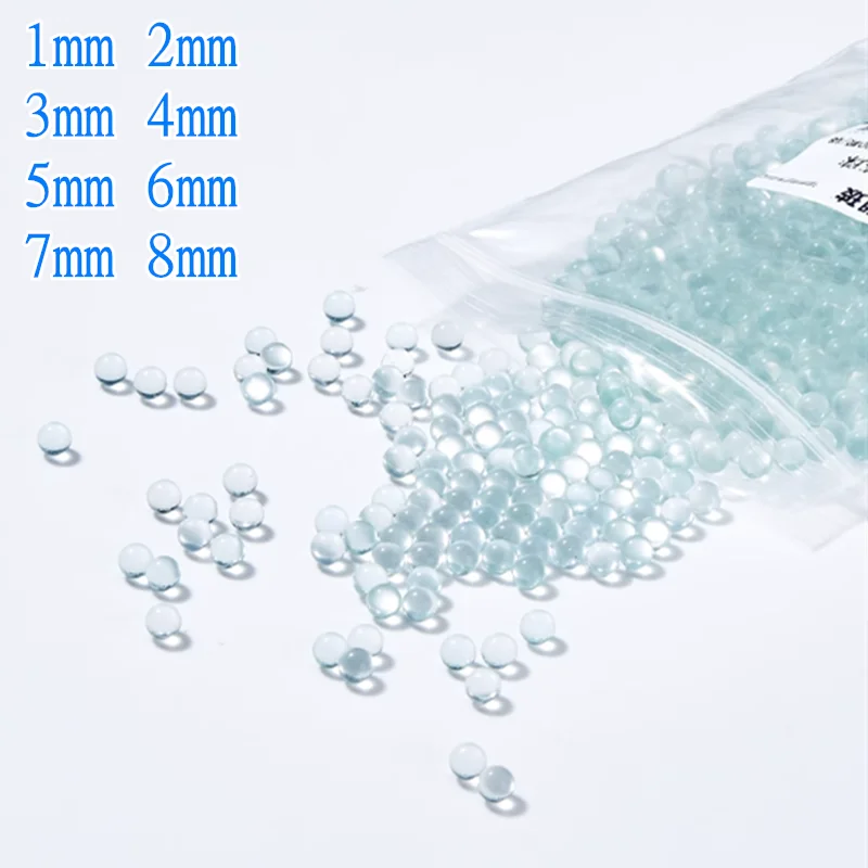 1000Pcs-10000Pcs Different Size OD 1mm To 8mm Glass Ball, Sand Grind Bead for Laboratory Experiments