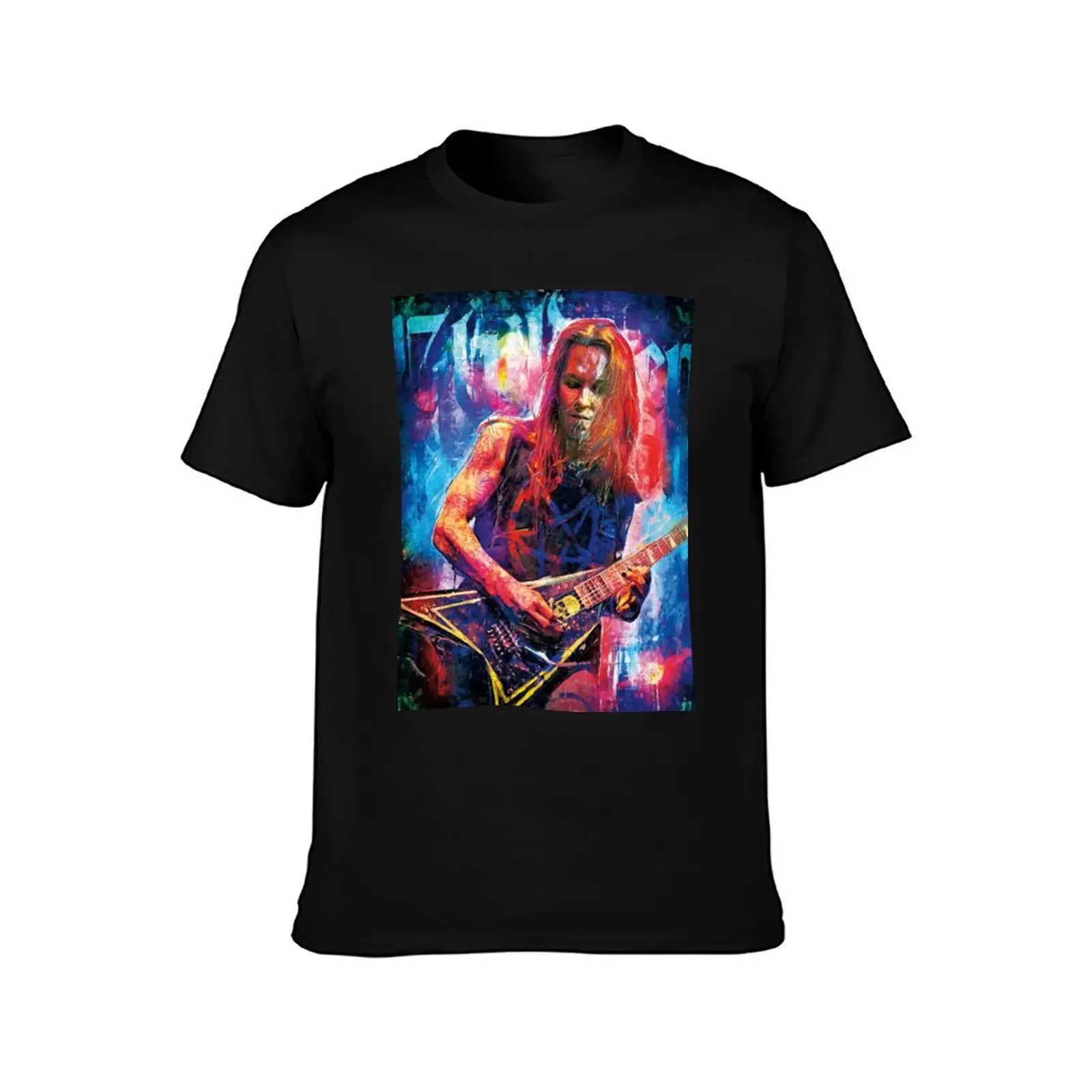 Children Of Bodom’s Alexi Laiho frontman tribute art T-Shirt Summer Casual Cotton Tee Oversized Streetwear Tops 100% Cotton