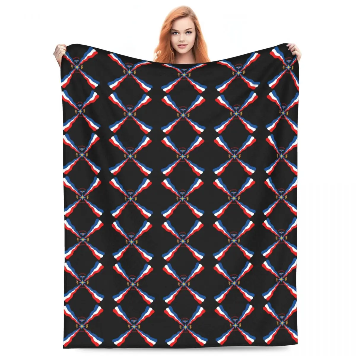 Luxury Assyrian Suryoyo Flag Blankets Fleece Sofa Throw Blanket Super Soft for Home Bedroom Outdoor Throws Bedspread Quilt